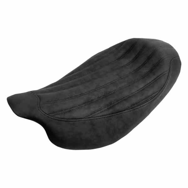 取寄せ ナックルソロシート サドルマン Knuckle Solo Seat - Ribbed - Black - '08-'23 FL 808-07B-0023 08010840