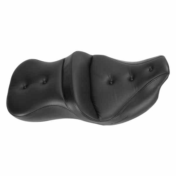 取寄せ Heated Roadsofa?枕の上部シート サドルマン Pillow Top Roadsofa? Seat - Heated - Black - '08-'23 FLH/FLT 808-07B-181HCT 08010967
