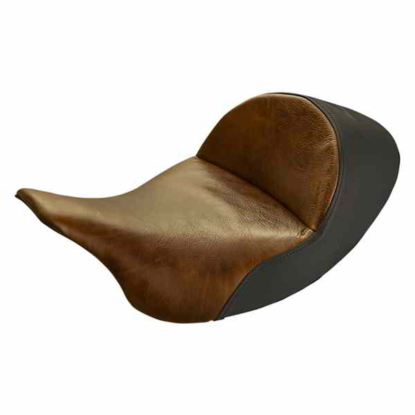 取寄せ Lariat Low Solo Seat サドルマン Seat - Lariat Solo - Low - Distressed Brown - FL '08-'23 808-07B-0041L 08011294