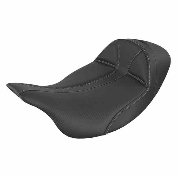 取寄せ ドミネーター低ソロシート サドルマン Dominator Seat - Low - Solo - Black w/ Gray Stitching - FL '08-'23 808-07B-0042L 08011311