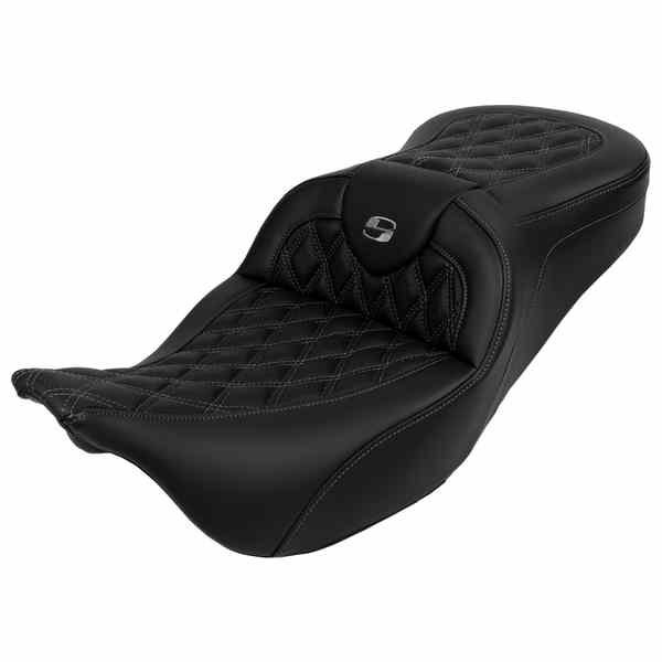 【並行輸入品】 サドルマン ロードソファ  シート - バックレスト付き - ダークグレーステッチ - FL 08-23 808-07B-182B2 08011607