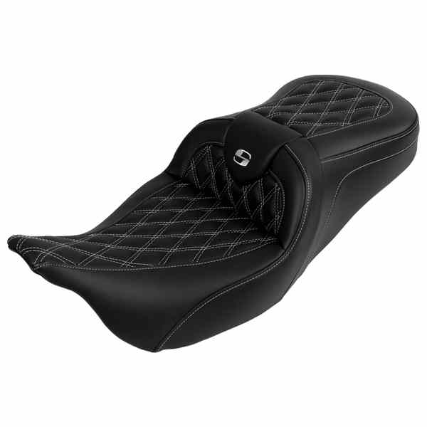 【並行輸入品】 サドルマン ロードソファ  シート - バックレスト付き - シルバーステッチ - FL 08-23 808-07B-182B5 08011610