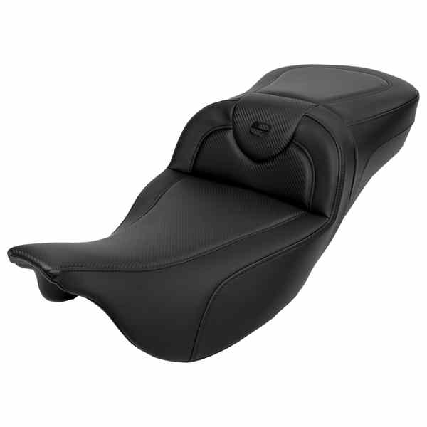 【並行輸入品】 サドルマン ロードソファ  エクステンデッドリーチシート - カーボンファイバー - ブラックステッチ - バックレスト - FL 08-24 808-07B-186B0 08011626