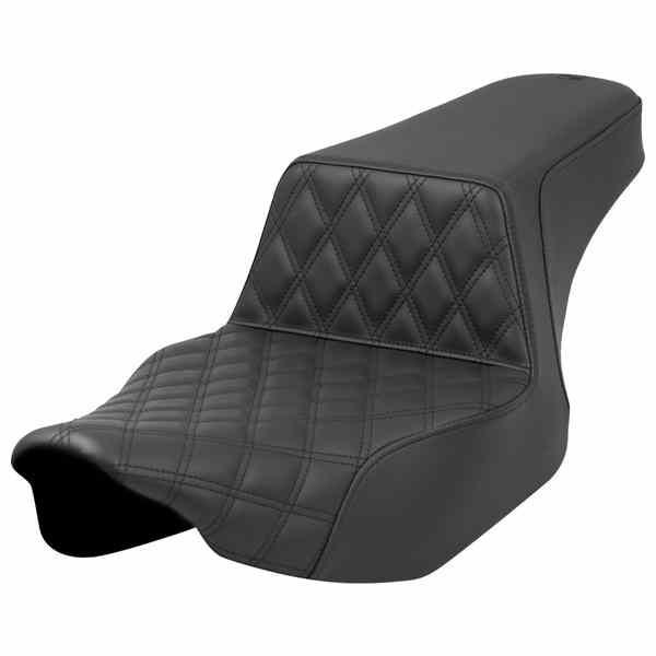 【並行輸入品】 サドルマン ステップアップシート - フロントラティスステッチ - ブラック - エクステンデッドリーチ - FL 23-24 823-07E-172 08011687