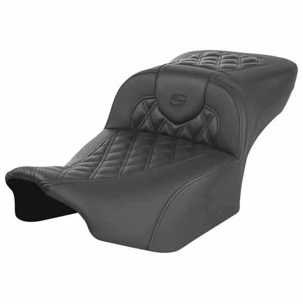【並行輸入品】 サドルマン ロードソファ  エクステンデッドリーチシート - バックレストなし - カーボンファイバー - ラティスステッチ - FLTR/FLHX 23-24 823-07-20700 08011793