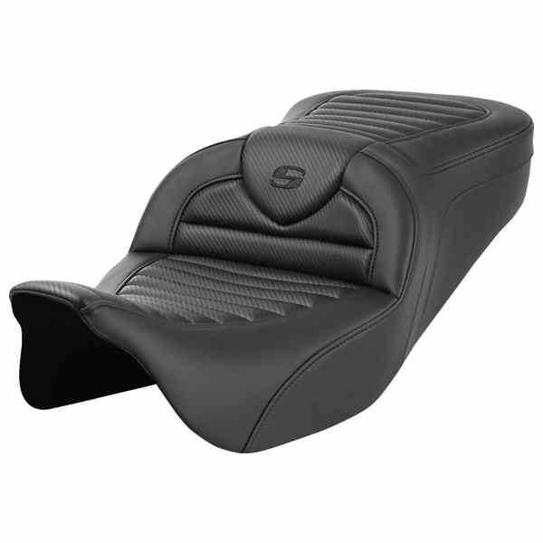 【並行輸入品】 サドルマン ロードソファ  シート - 背もたれなし - タック＆ロール - カーボンファイバー - FL 08-23 808-07B-20400 08011822