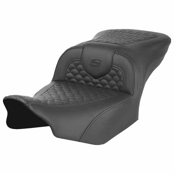 【並行輸入品】 サドルマン ロードソファ  シート - ドラゴンスケールステッチ - バックレストなし - FLTR/FLHX 23-25 823-07-20800 08011936
