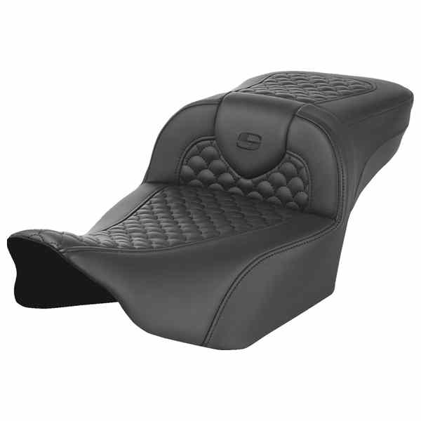 【並行輸入品】 サドルマン ロードソファ  シート - ドラゴンスケールステッチ - バックレストなし - エクステンデッドリーチ - FLTR/FLHX 23-25 823-07-20900 08011938