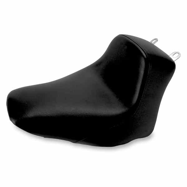 取寄せ ソロシートのかかと サドルマン Heels Down Solo Seat - Without Backrest - Plain - Black - FLSTC 806-15-0021 08020598