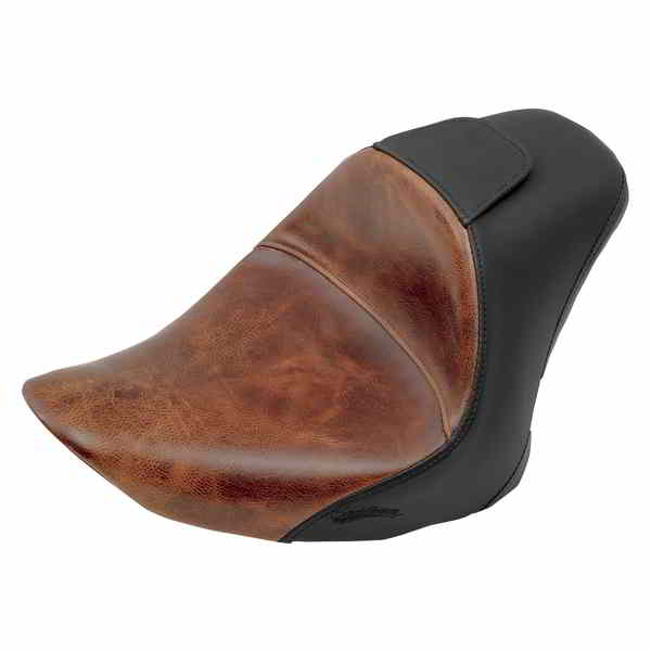 取寄せ Renegade?Lariat Leather Solo Seat サドルマン Lariat Seat - Softail '06-'17 806-12-0041B 08020748