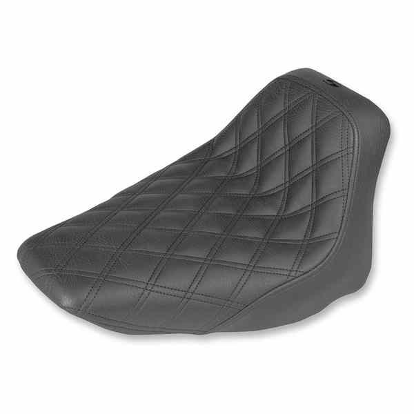取寄せ 反逆格子ステッチソロシート サドルマン Renegade Solo Seat - Lattice Stitched - Black - FLST '06-'17 806-15-002LS 08020914