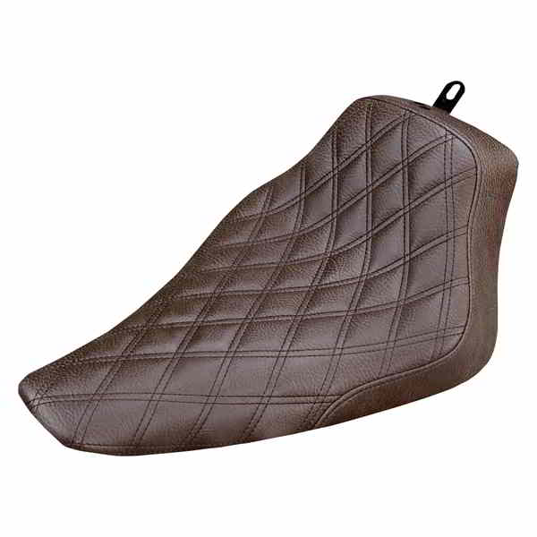 取寄せ 反逆格子ステッチソロシート サドルマン Renegade Solo Seat - Lattice Stitched - Brown - FLS '12-'17 812-26-002BLS 08020932
