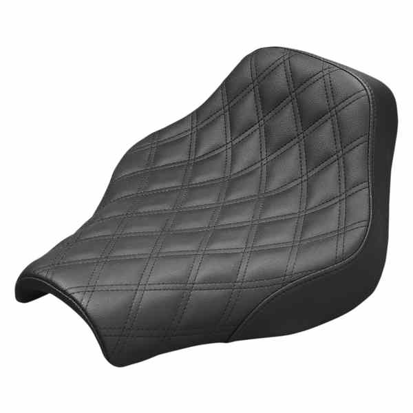 取寄せ 反逆格子ステッチソロシート サドルマン Renegade Solo Seat - Lattice Stitched - Black - FX '18-'20 818-30-002LS 08020947