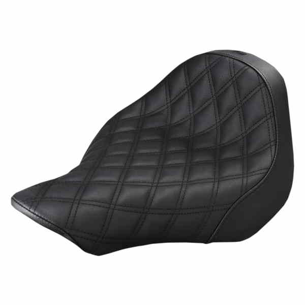 取寄せ 反逆格子ステッチソロシート サドルマン Renegade Solo Seat - Lattice Stitched - Black - FXSB '13-'17 813-27-002LS 08020970