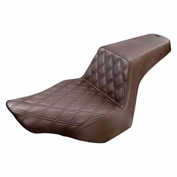 取寄せ ステップアップシート - フロントラティスステッチ サドルマン Step-Up Seat - Front Lattice Stitch - Brown - FXSB 813-27-172BR 08020986