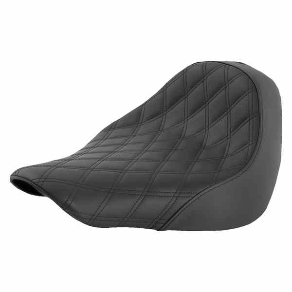 取寄せ 反逆格子ステッチソロシート サドルマン Renegade Solo Seat - Lattice Stitched - Black - FL/FX '18-'23 818-27-002LS 08021019
