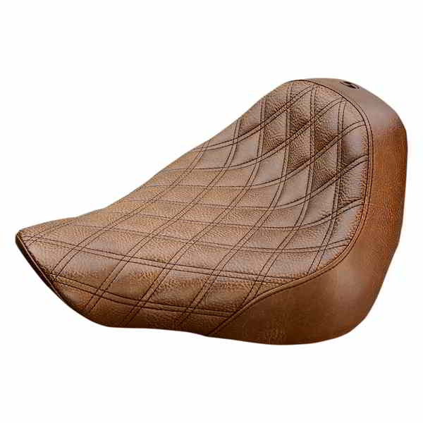 取寄せ 反逆格子ステッチソロシート サドルマン Renegade Solo Seat - Lattice Stitched - Brown - FL/FX '18-'23 818-27-002BLS 08021020