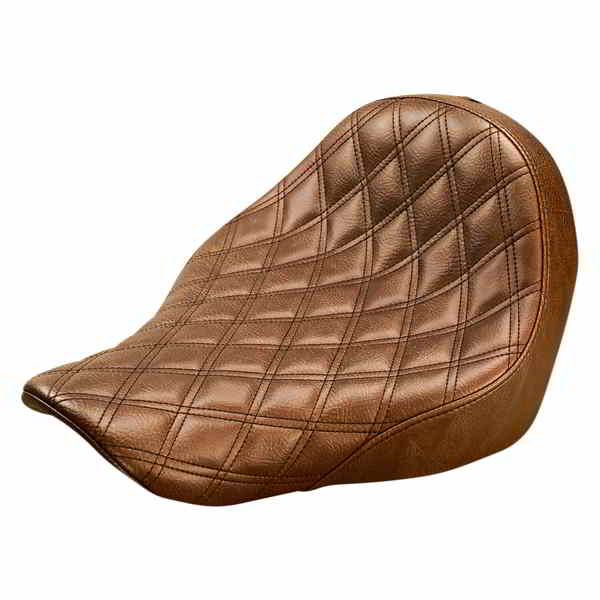 取寄せ 反逆格子ステッチソロシート サドルマン Renegade Solo Seat - Lattice Stitched - Brown - FL/FX '18-'20 818-29-002BLS 08021045