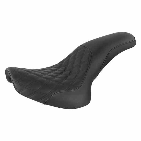 取寄せ Profiler?格子ステッチシート サドルマン Profiler Seat - Front Lattice/Rear Smooth - Black - Softail 800-01-149 08021288