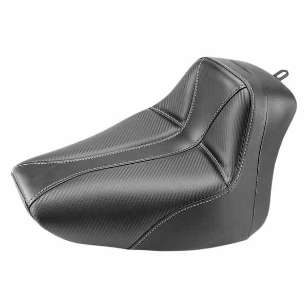 取寄せ ドミネーターソロシート サドルマン Dominator Solo Seat - w/o Backrest - Black w/ Gray Stitching - FLS/FXS '00-'06 800-01-0042 08021304
