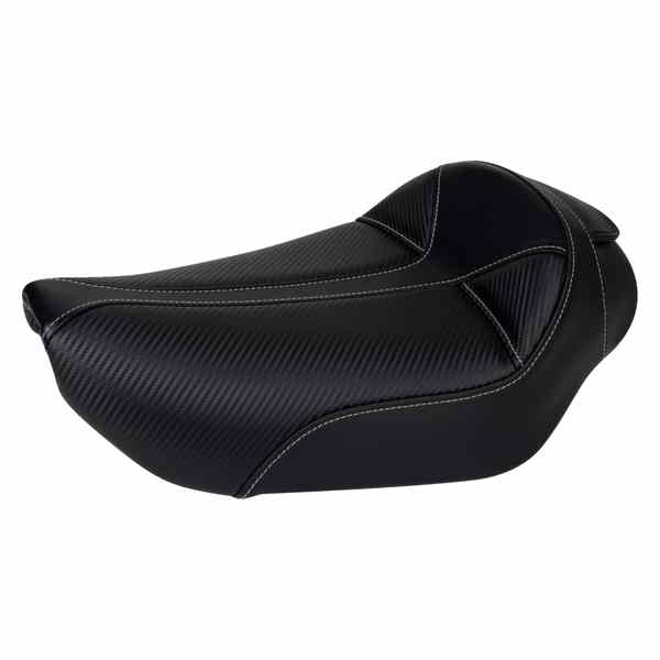 取寄せ ドミネーターソロシート サドルマン Dominator Solo Seat - w/o Backrest- Black w/ Gray Stitching - FXD/WG '96-'03 896-04-0042 08030498