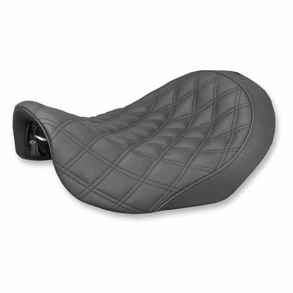 取寄せ 反逆格子ステッチソロシート サドルマン Renegade Solo Seat - Lattice Stitched - Black - Dyna '06-'17 806-04-002LS 08030550