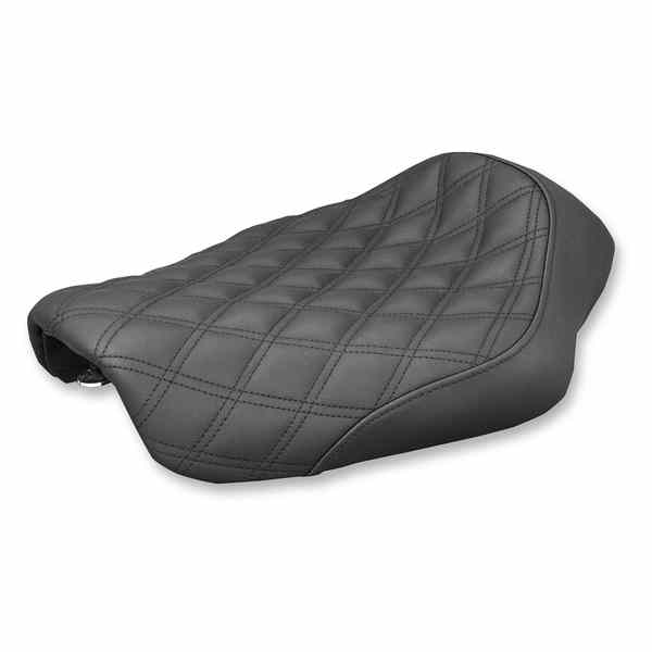 取寄せ 反逆格子ステッチソロシート サドルマン Renegade Solo Seat - Lattice Stitched - Black - Dyna '04-'05 804-04-002LS 08030551