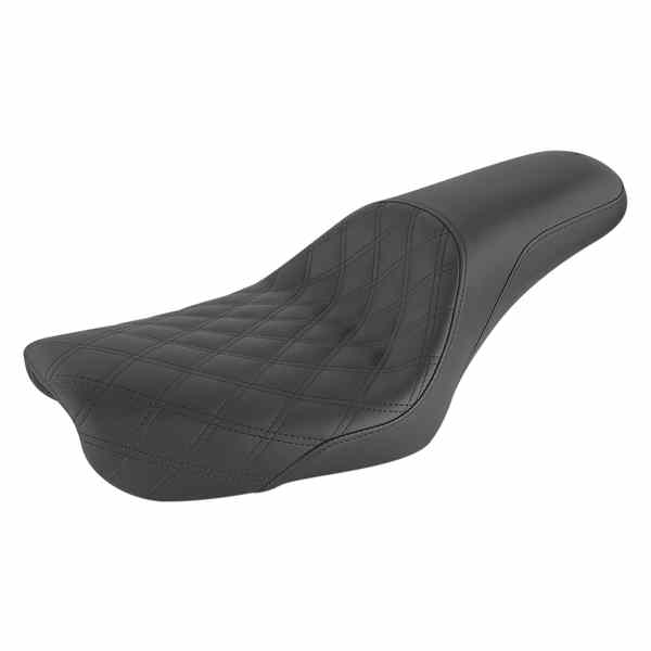 取寄せ Profiler?格子ステッチシート サドルマン Profiler Seat - Front Lattice/Rear Smooth - Black - FXD '04-'05 804-04-149 08030632