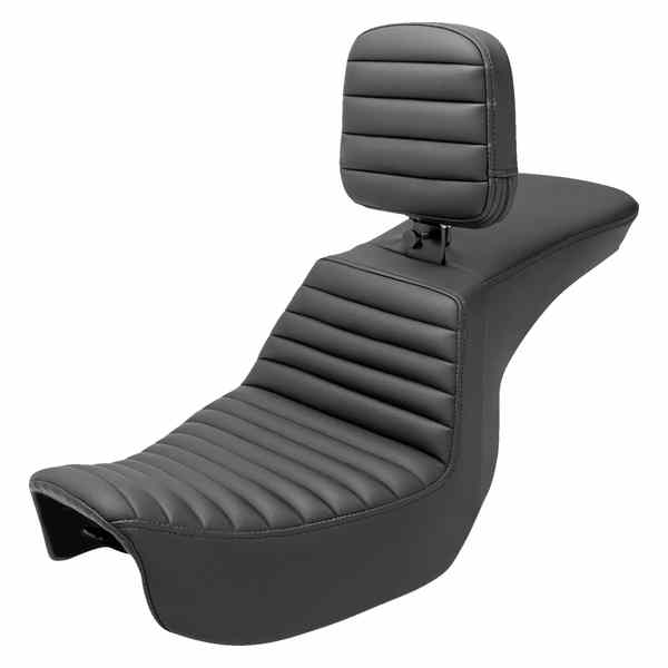 取寄せ ツアーステップアップシート サドルマン Tour Step-Up Seat - Rider Backrest - Tuck-n-Roll - Dyna '06-'17 806-04-191BR 08030697