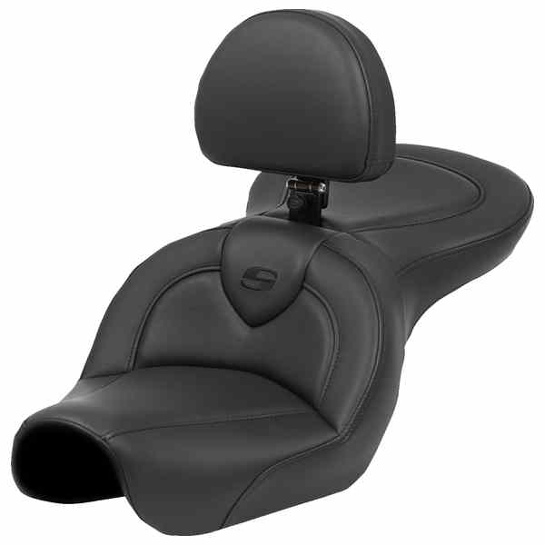 【並行輸入品】 サドルマン ロードソファ  シート - ブラックステッチ - バックレスト付き - FXD 04-05 804-04-187BR 08030735
