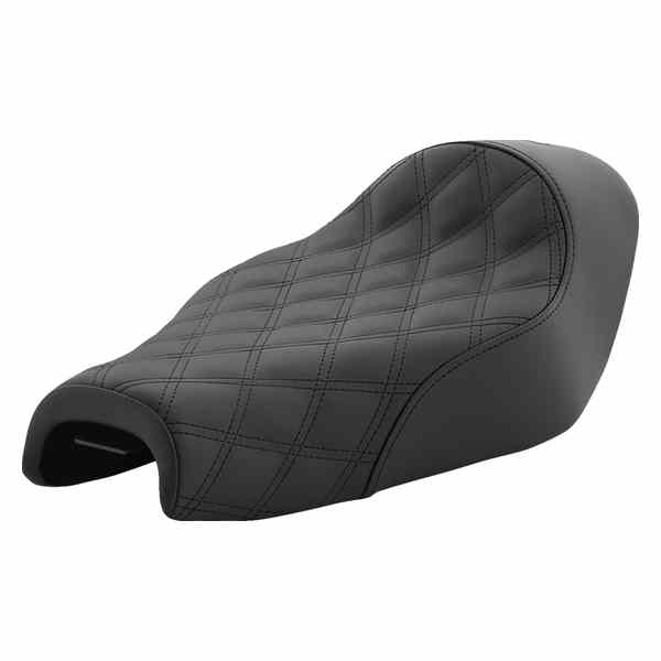 取寄せ 反逆格子ステッチソロシート サドルマン Renegade Solo Seat - Lattice Stitched - Black - XL '04-'20 807-03-002LS 08040660