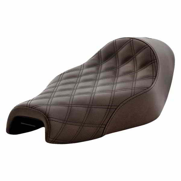 取寄せ 反逆格子ステッチソロシート サドルマン Renegade Solo Seat - Lattice Stitched - Brown - XL '04-'20 807-03-002BLS 08040662