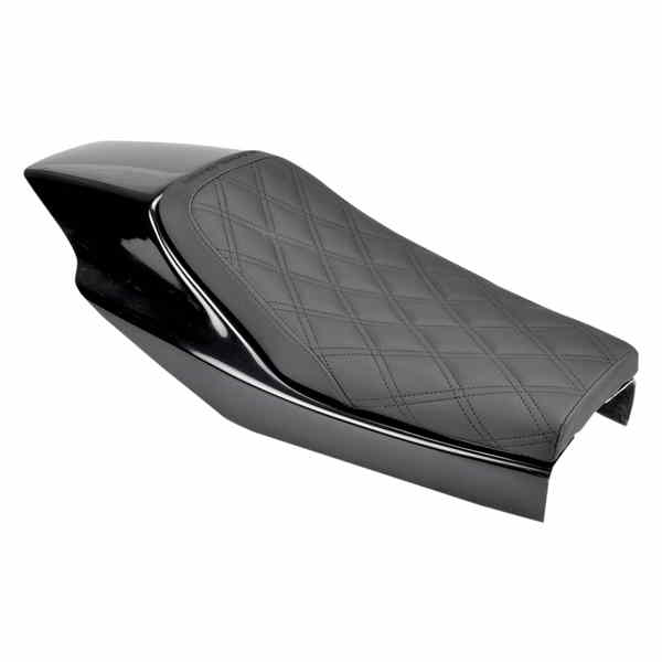 取寄せ エリミネーターカーボンファイバーソロシート サドルマン Eliminator Seat - Black - Lattice Stitched Z4204 08060098