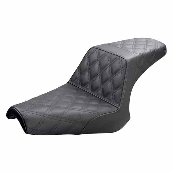 取寄せ ステップアップシート - フル格子ステッチ サドルマン Step-Up Seat - Full Lattice Stitch - Black - Bolt '13-'20 Y13-16-175 08102057