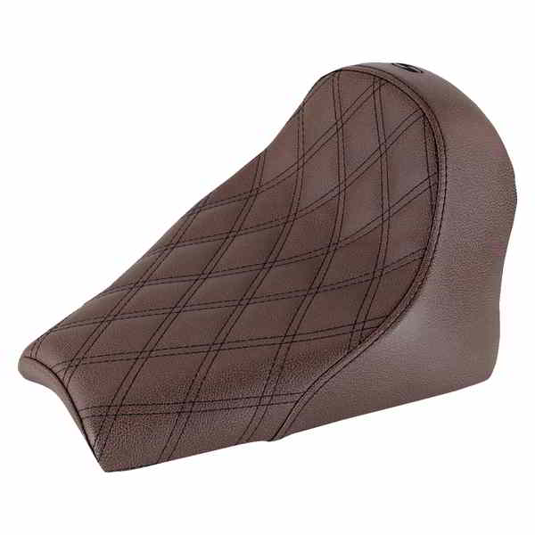 取寄せ 反逆格子ステッチされたソロシート サドルマン Seat - Renegade Solo - Lattice Stitched - Brown I18-33-002BLS 08102133