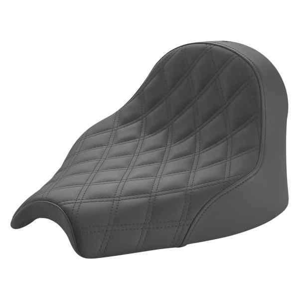 取寄せ 反逆格子ステッチされたソロシート サドルマン Seat - Renegade Solo - Lattice Stitched - Black I21-04-002LS 08102305
