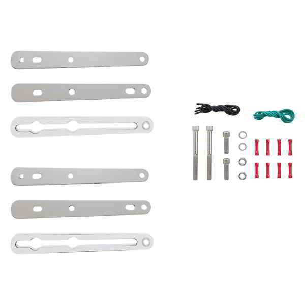 取寄せ 信号移転キットをターンします サドルマン Turn Signal Relocation Kit - Sportster - Chrome 2020-0349 20200349