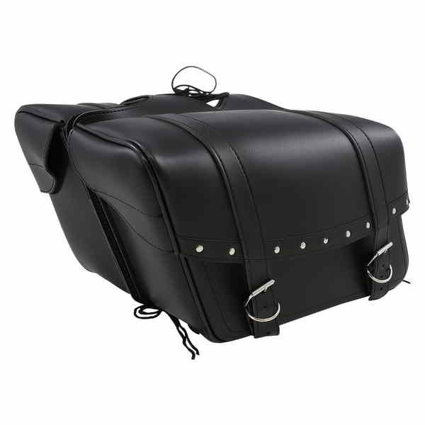 取寄せ ハイウェイマンリベットスラントスタイルのサドルバッグ サドルマン Highwayman Rivet Slant-Style Saddlebags - Large X021-03-041 35010091