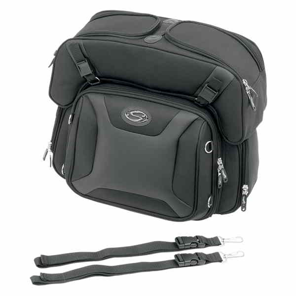 取寄せ FTB2500スポーツシシーバーとコンボバッグ サドルマン FTB2500 Sport Sissy Bar and Combo Bag 3515-0141 35150141