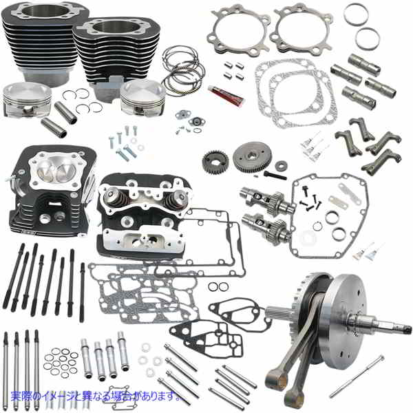 取寄せ 124 ホットセットアップキット エスアンドエス サイクル Hot Set-Up Kit - Black 900-0569 09220124