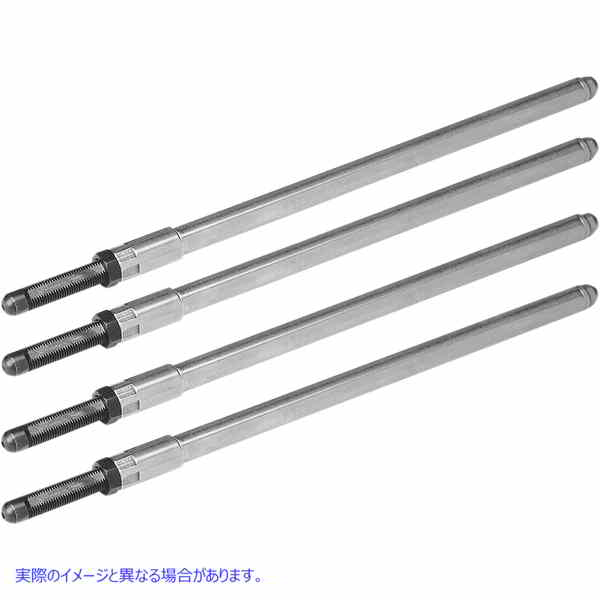 取寄せ 「Time Saver」Chromolyアジャスタブルプッシュロッド エスアンドエス サイクル Time Saver Pushrods - Twin Cam 930-0053 09280051