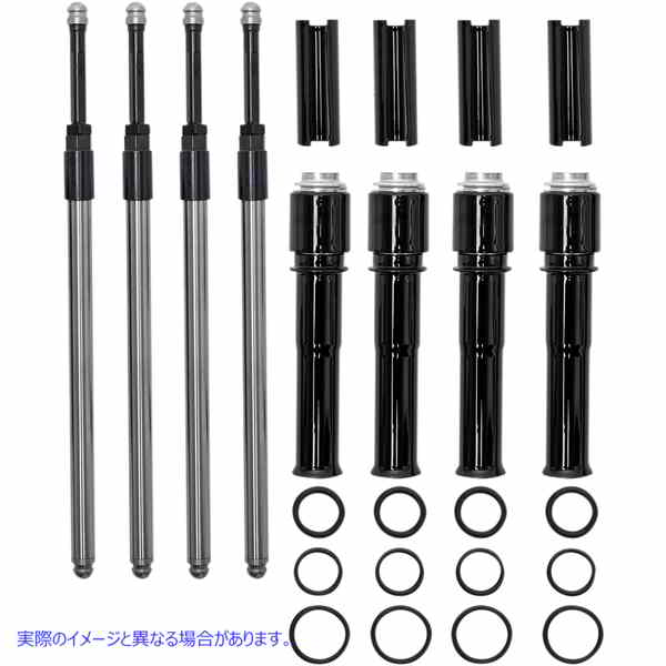 取寄せ Quickee Pushrods エスアンドエス サイクル Quickee Pushrods - Black - Twin Cam 930-0143 09280097