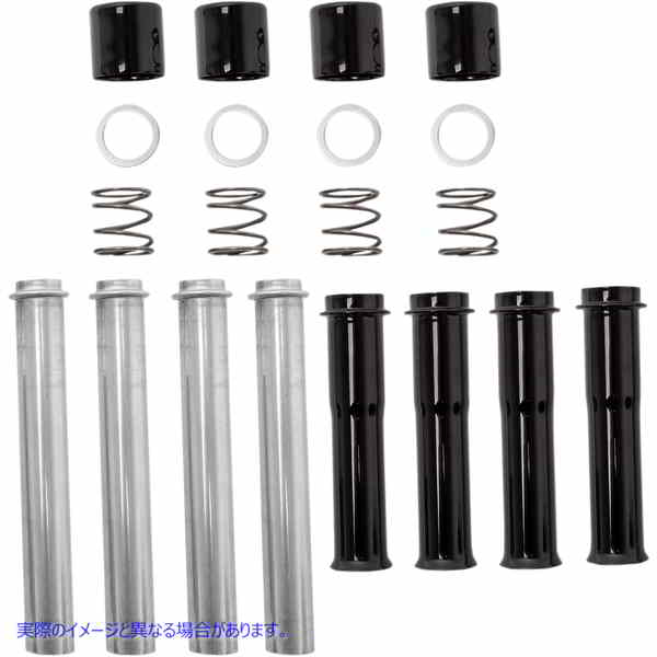 取寄せ プッシュロッドチューブ エスアンドエス サイクル Pushrod Tubes - Black 930-0124 09280100