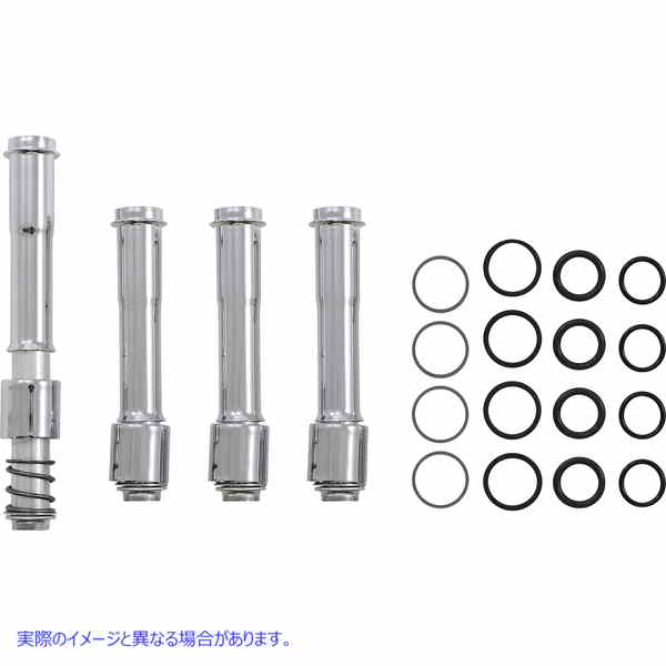 取寄せ プッシュロッドカバーキット エスアンドエス サイクル Pushrod Cover Kit - Chrome 106-1340 09280122