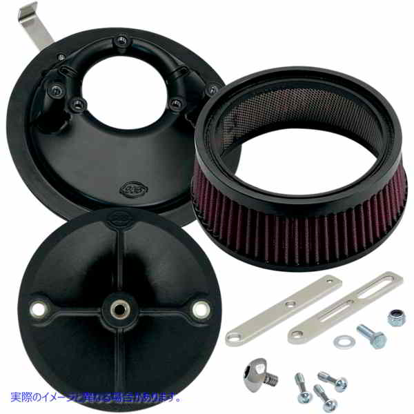 取寄せ Super Stock?ステルスエアクリーナーキット エスアンドエス サイクル Universal Stealth Air Cleaner - Super E/G Carburetor 170-0176 10101313