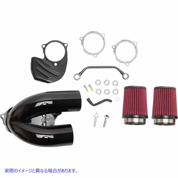 取寄せ 調整された誘導エアクリーナー エスアンドエス サイクル T/I Air Cleaner - Black - M8 170-0567A 10102881