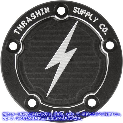 取寄せ ポイントカバー スラッシン サプライ Points Cover - Dished - Black - Twin Cam TSC-3026-4 09401717