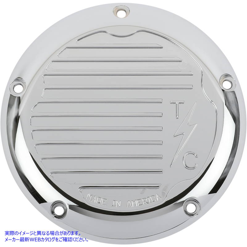 取寄せ M8ダービーカバー スラッシン サプライ M8 - Derby Cover Finned - Chrome TSC-3017-3 11070695