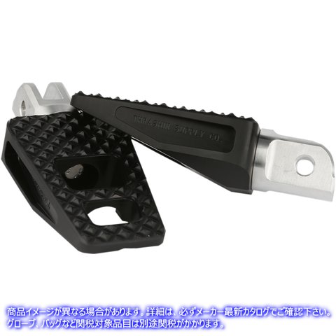 取寄せ P-54フットペグ スラッシン サプライ Front P-54 Footpegs - Black - Softail TSC-2026-1 16201759