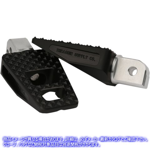 取寄せ P-54フットペグ スラッシン サプライ Rear P-54 Footpegs - Black - Softail TSC-2027-1 16201761